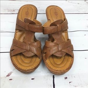 Born Leather Heeled sandals